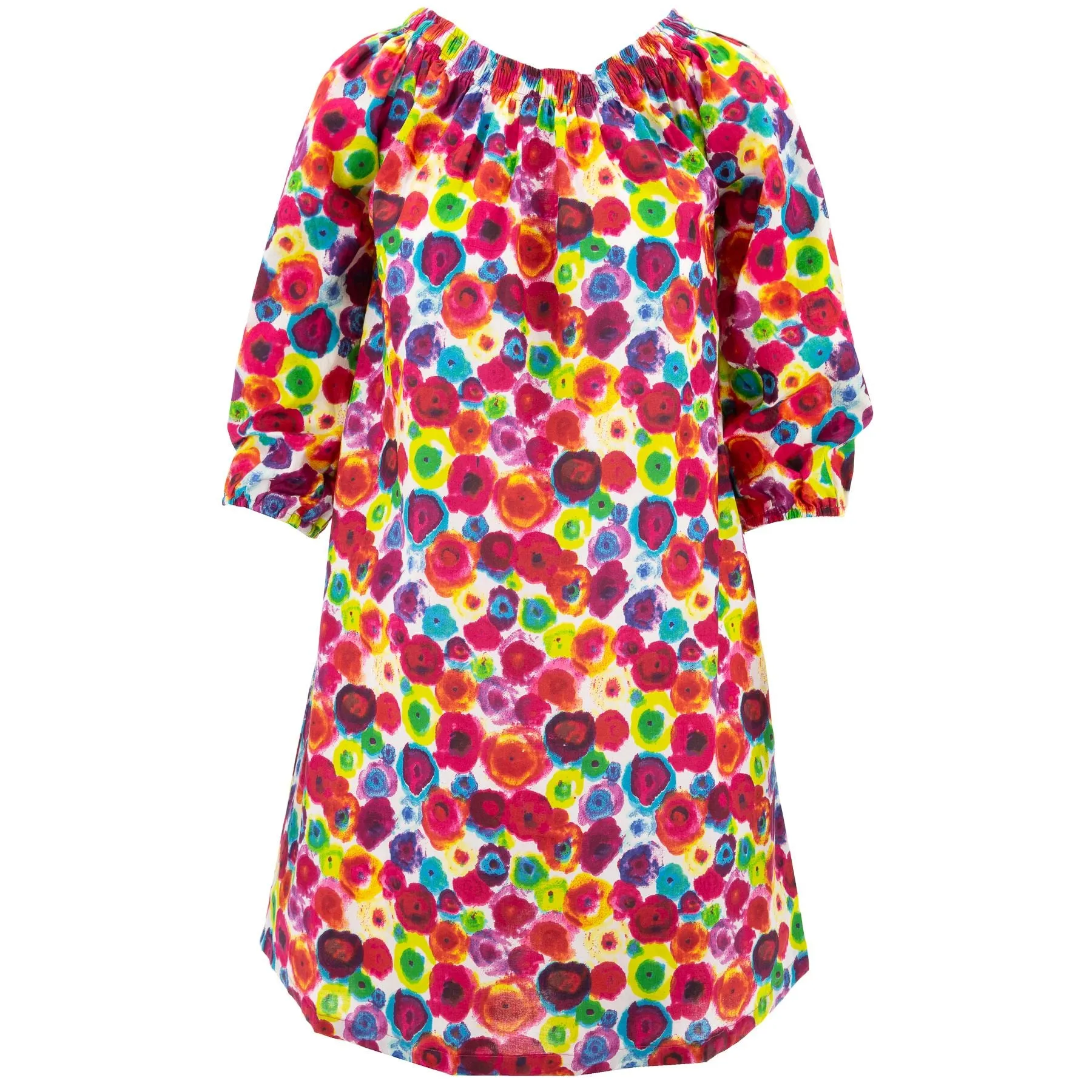 Off The Shoulder Dress - Burst Flower