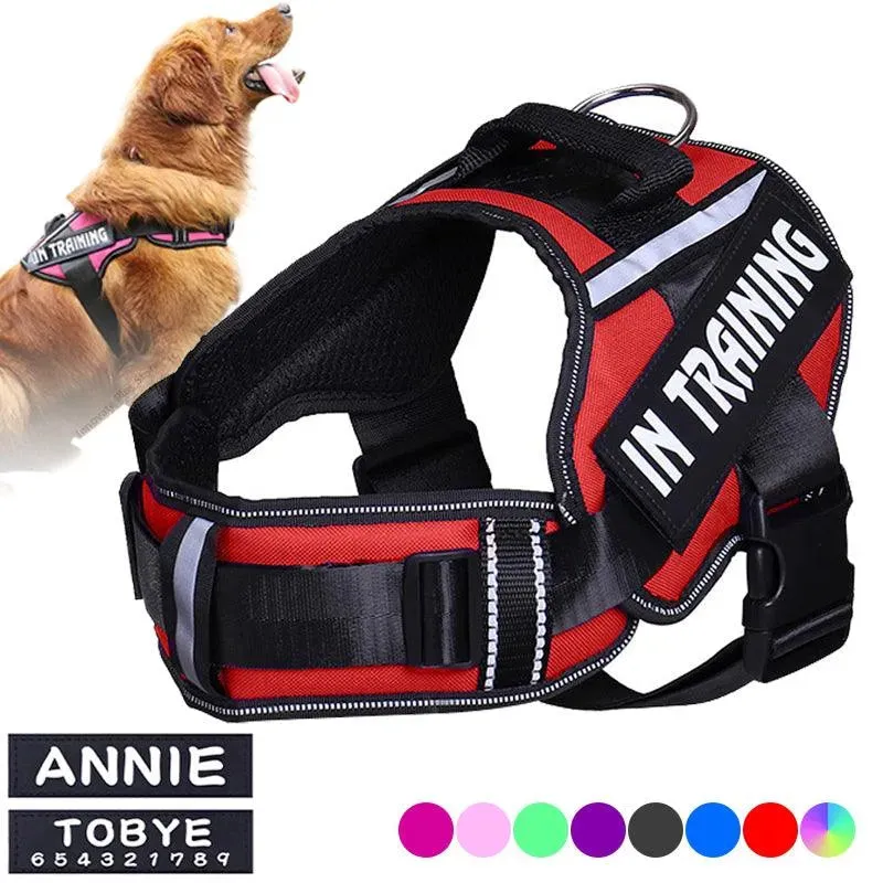 Personalized Reflective Neck Guard Dog Chest Strap