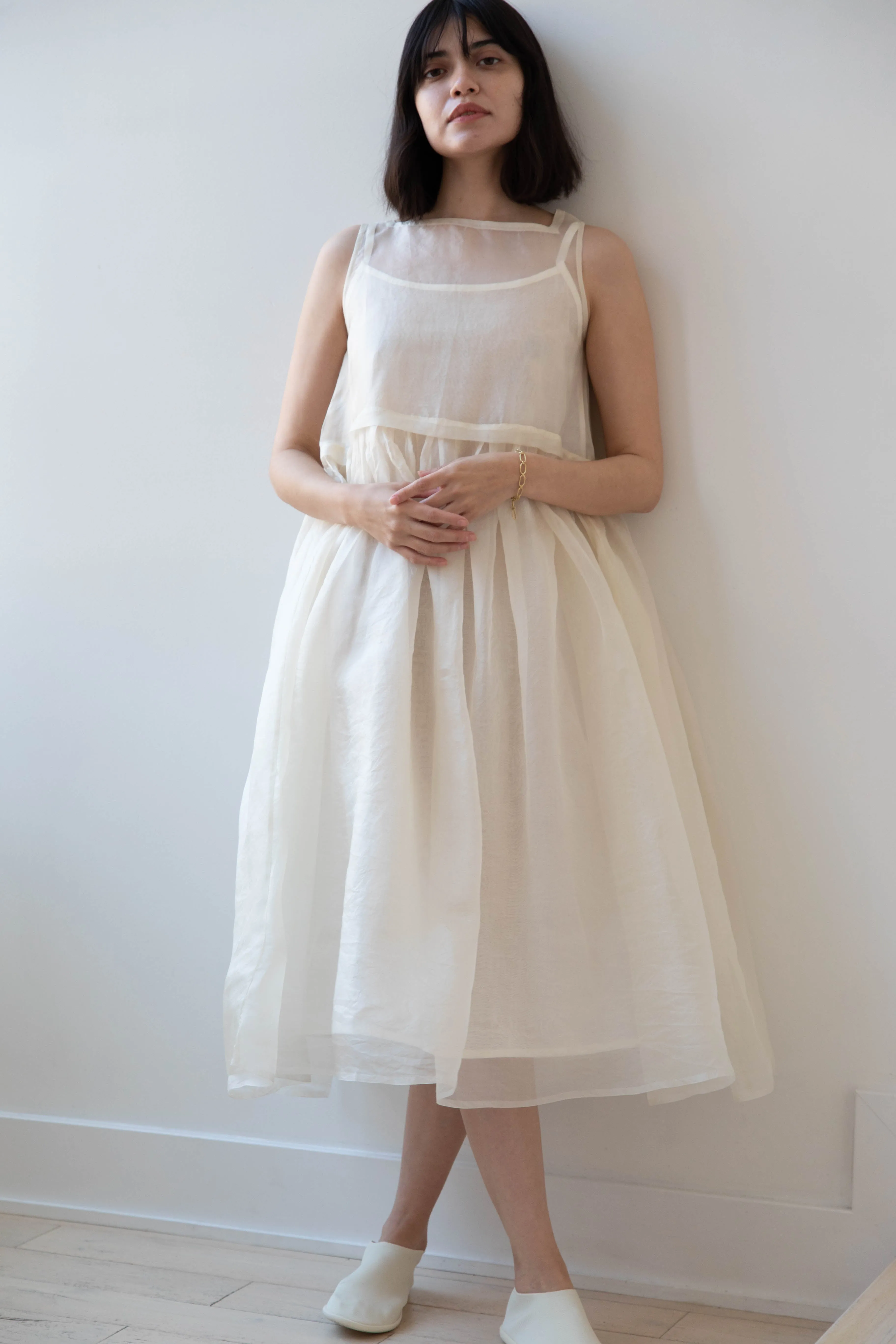 RB by Runaway Bicycle | Silk Organza Anna Dress in Cream