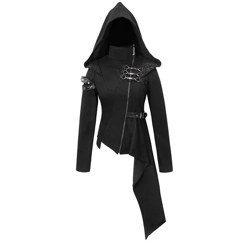 'Sangoma' Punk Zip-Up Hooded Jacket