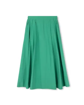 skirt midi poplin - royal